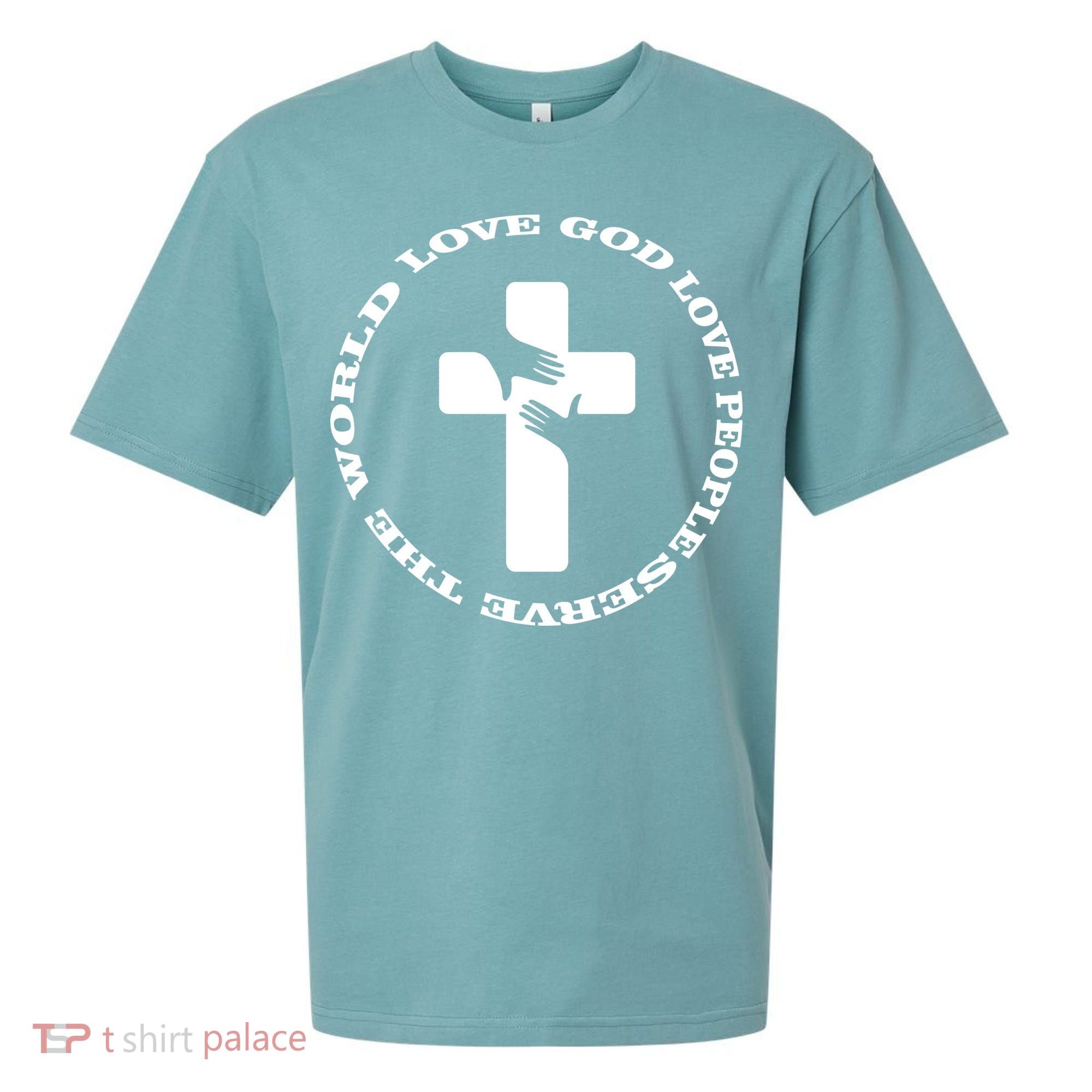 Love God People The World Sueded Cloud Jersey T-Shirt