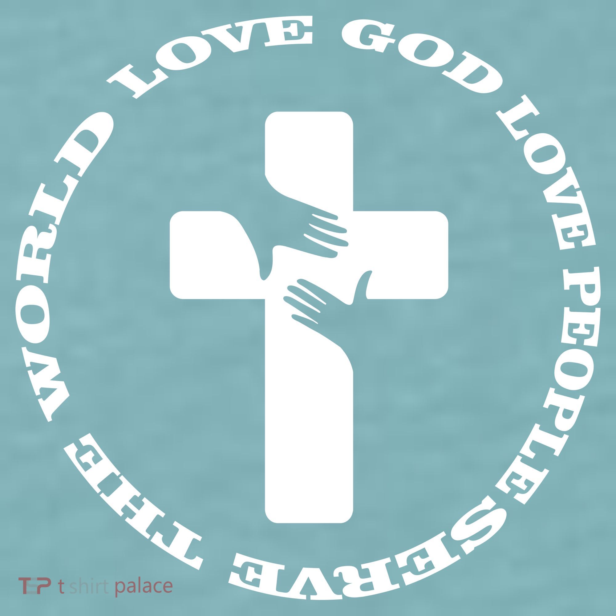 Love God People The World Sueded Cloud Jersey T-Shirt