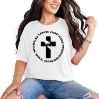 Love God People The World Comfort Colors T-Shirt thumb 0