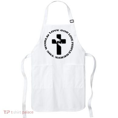 Love God People The World Apron
