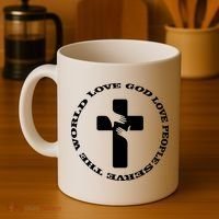 Love God People The World Coffee Mug thumb 4