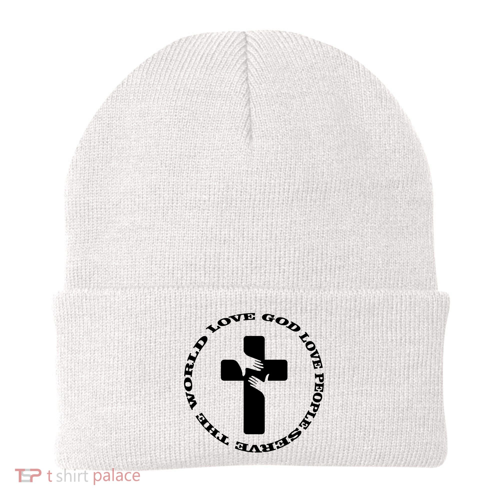 Love God People The World Beanie