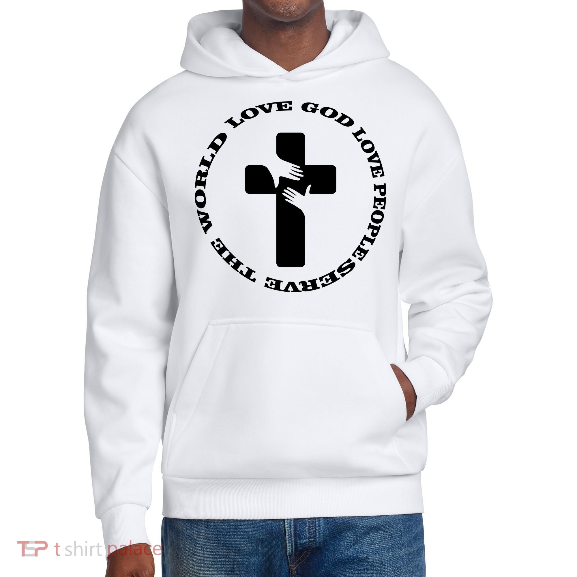 Love God People The World District V.I.T. Heavyweight Hoodie