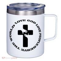 Love God People The World 12oz Stainless Steel Coffee Mug thumb 0