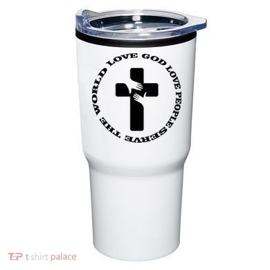 Love God People The World Tumbler