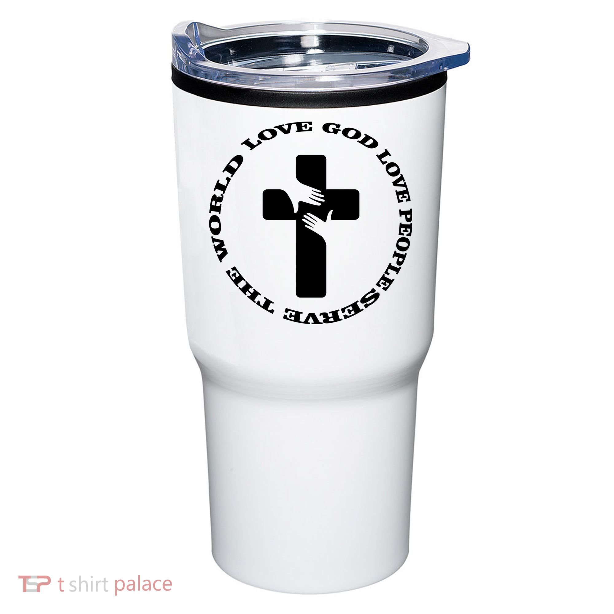 Love God People The World Tumbler