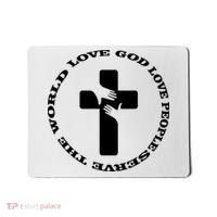 Love God People The World Mousepad thumb 0