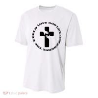 Love God People The World Youth Performance Sprint T-Shirt thumb 0