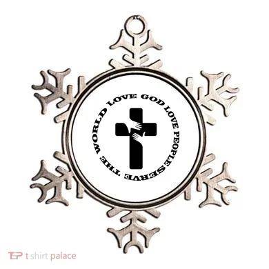 Love God People The World Ornament