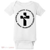 Love God People The World Baby Bodysuit thumb 0