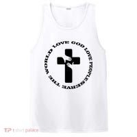 Love God People The World PosiCharge Competitor Tank thumb 0