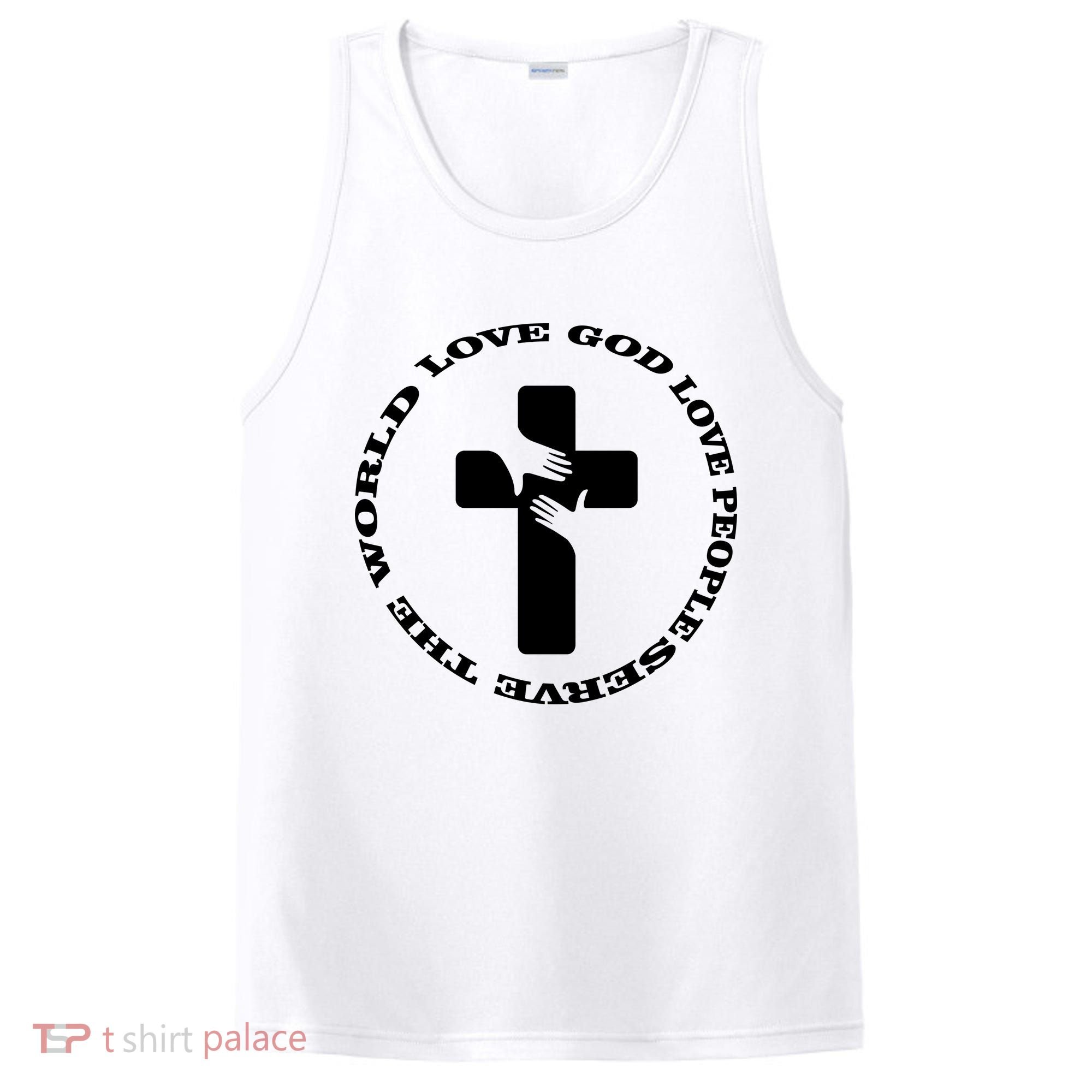 Love God People The World PosiCharge Competitor Tank
