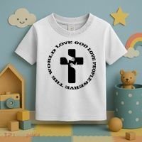 Love God People The World Toddler T-Shirt thumb 3