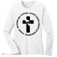 Love God People The World Women's Long Sleeve Shirt thumb 0