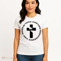 Love God People The World Women's T-Shirt thumb 4
