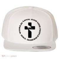 Love God People The World Wool Snapback Cap thumb 0