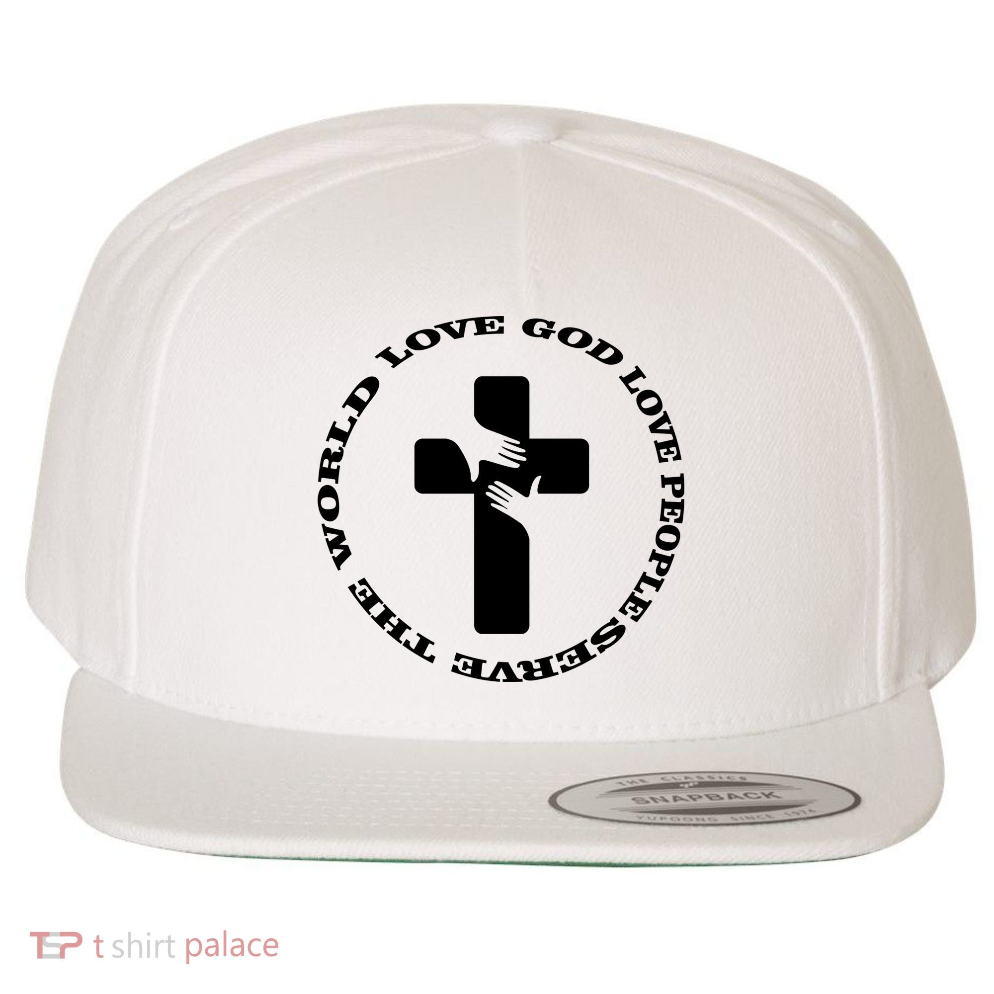 Love God People The World Wool Snapback Cap