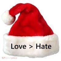 Love Greater Than Hate Santa Hat thumb 0