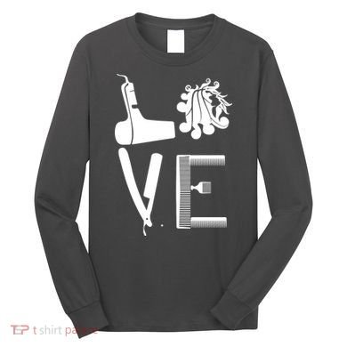 Love Hairstylist Long Sleeve Shirt