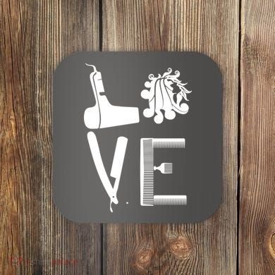Love Hairstylist Coaster