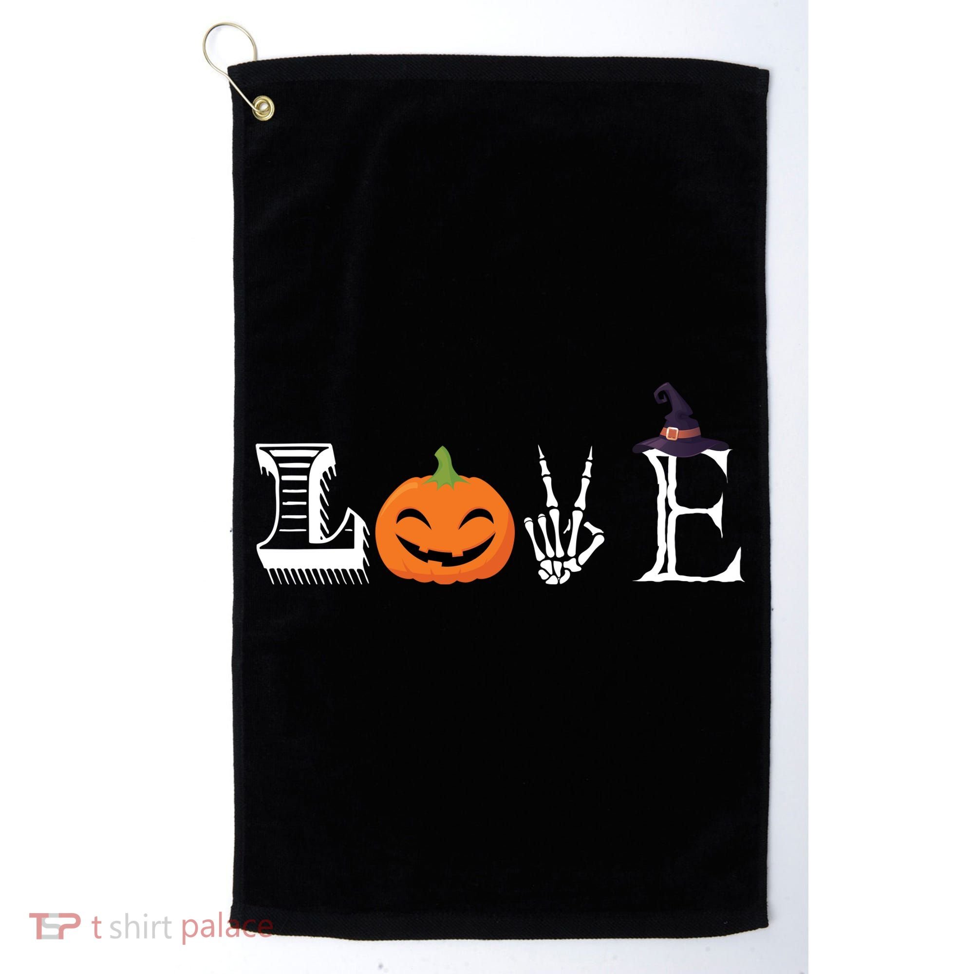 Love Halloween Golf Towel
