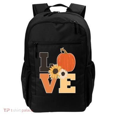 LOVE Halloween Autumn Floral Backpack