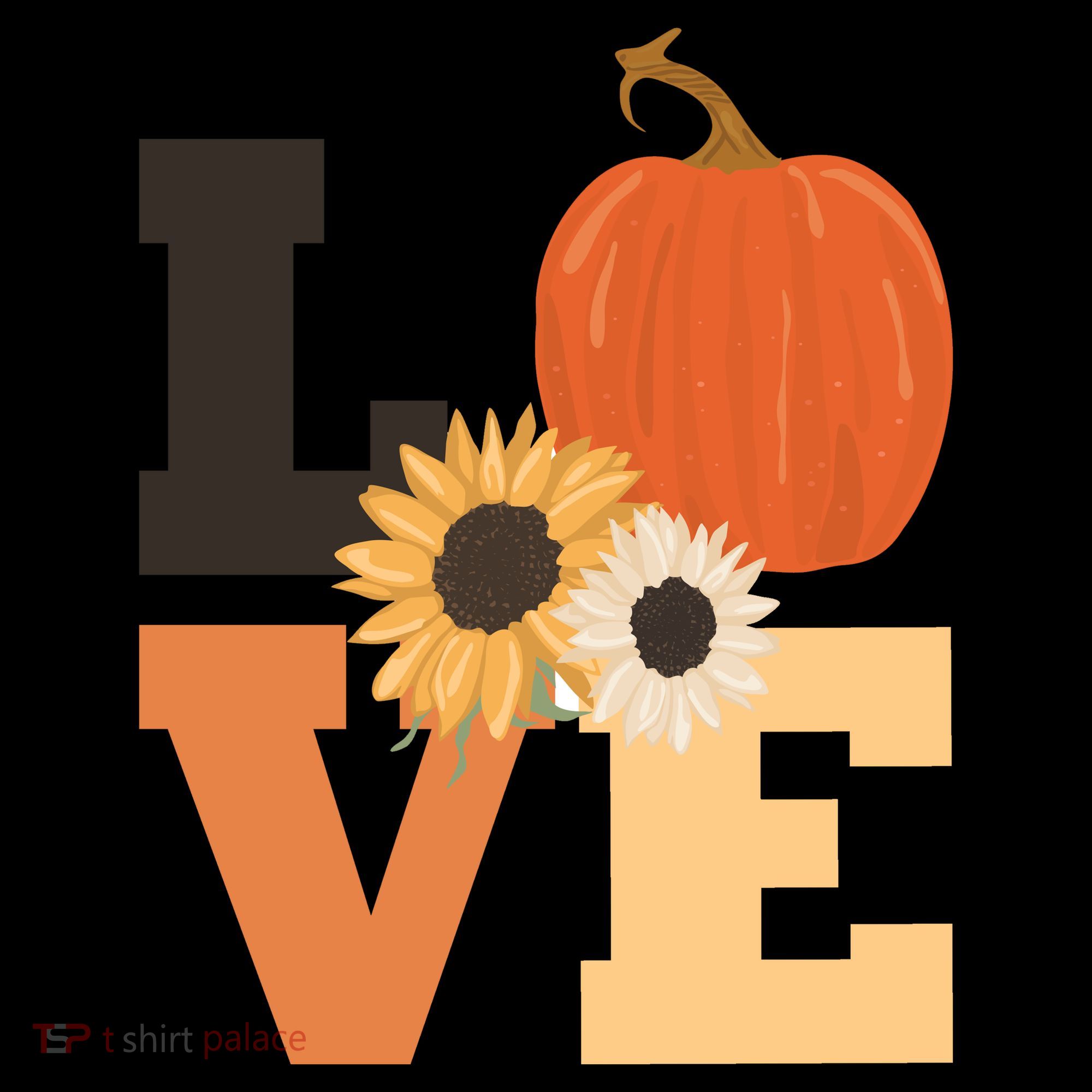 LOVE Halloween Autumn Floral Coffee Mug