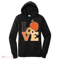 LOVE Halloween Autumn Floral Women's Hoodie thumb 0