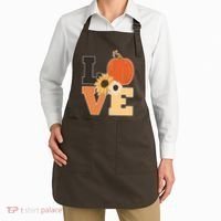LOVE Halloween Autumn Floral Apron thumb 2