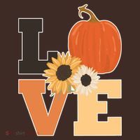 LOVE Halloween Autumn Floral Beanie thumb 2