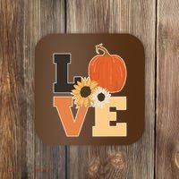 LOVE Halloween Autumn Floral Coaster thumb 0