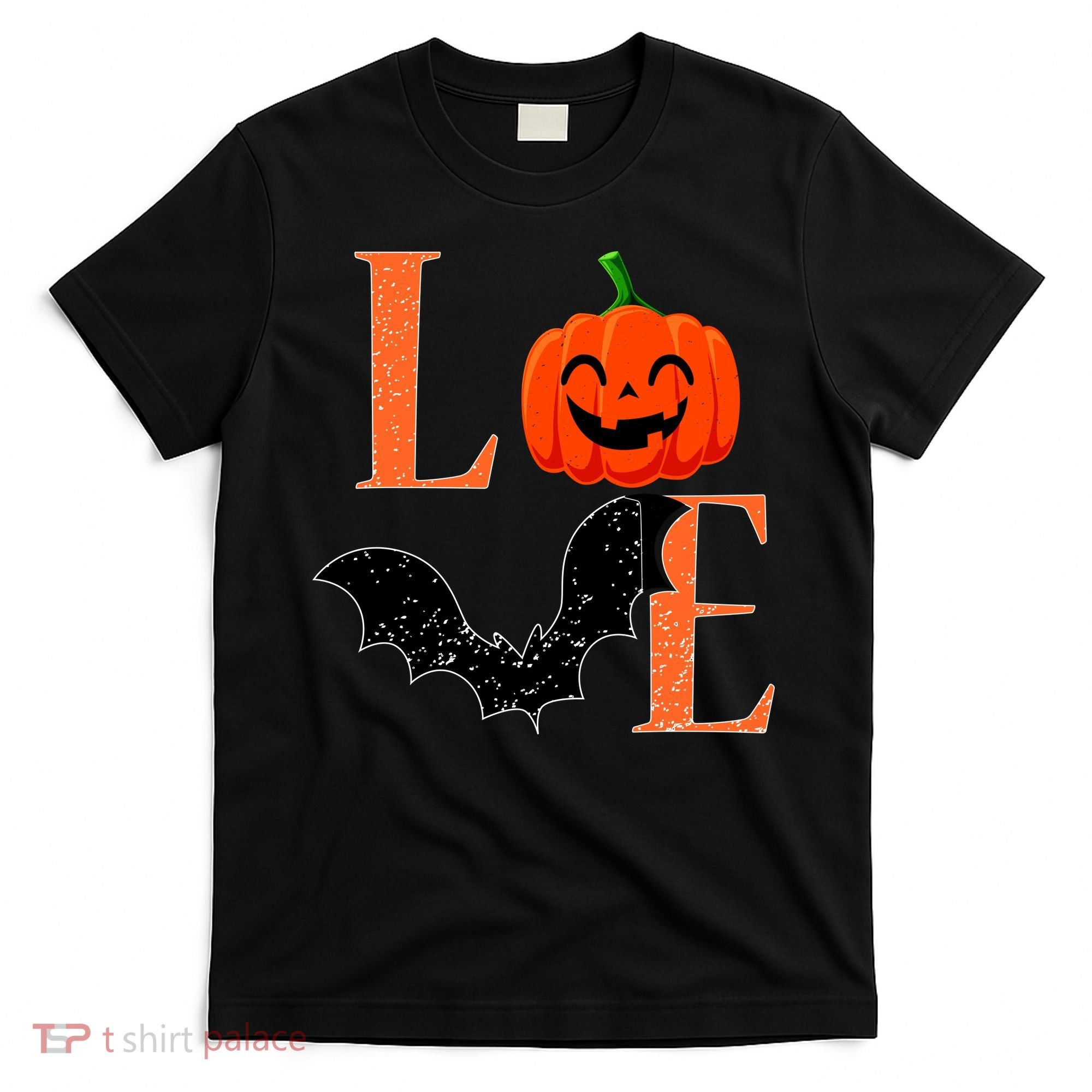 Love Halloween Pumpkin Bat T-Shirt