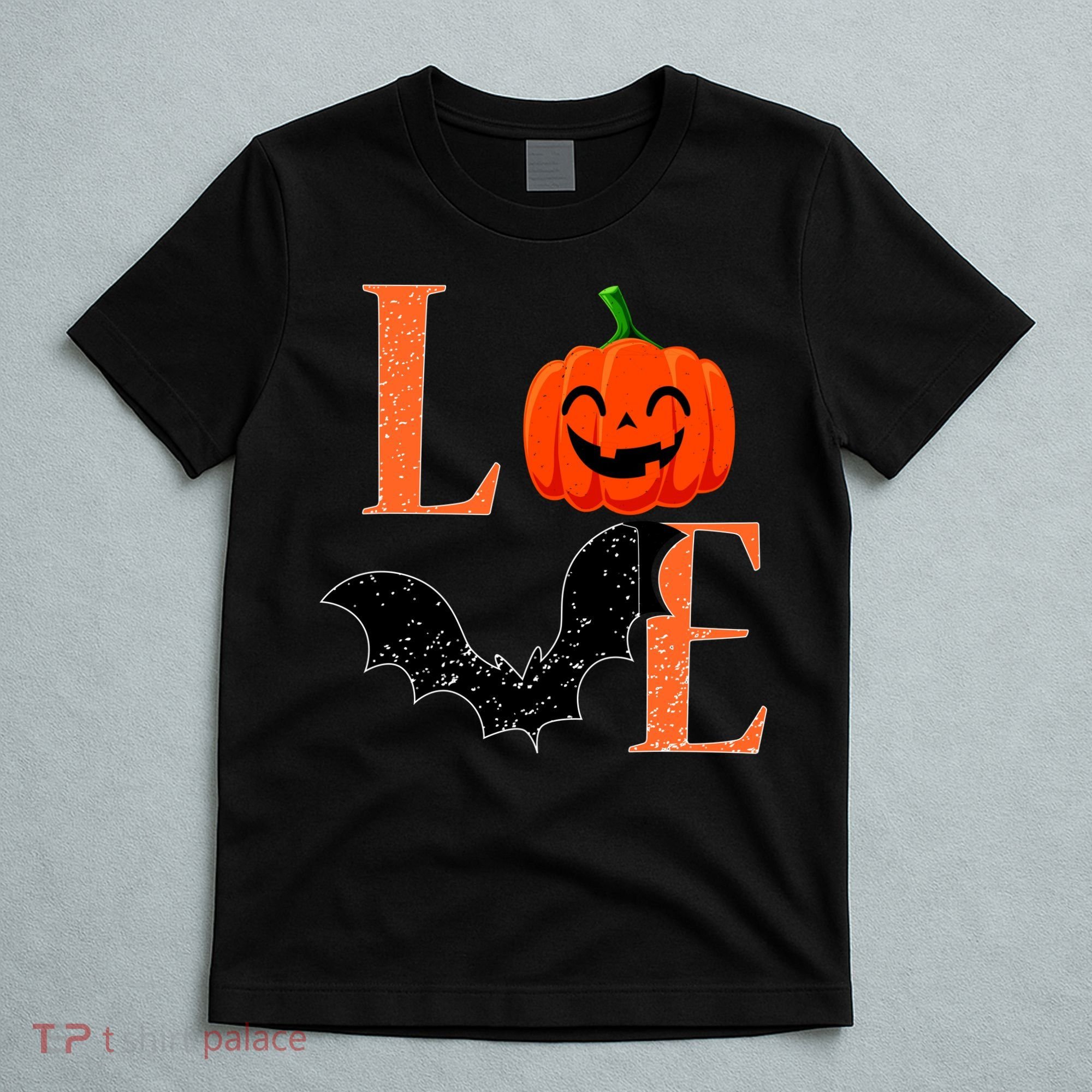 Love Halloween Pumpkin Bat T-Shirt