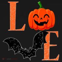 Love Halloween Pumpkin Bat Backpack thumb 2