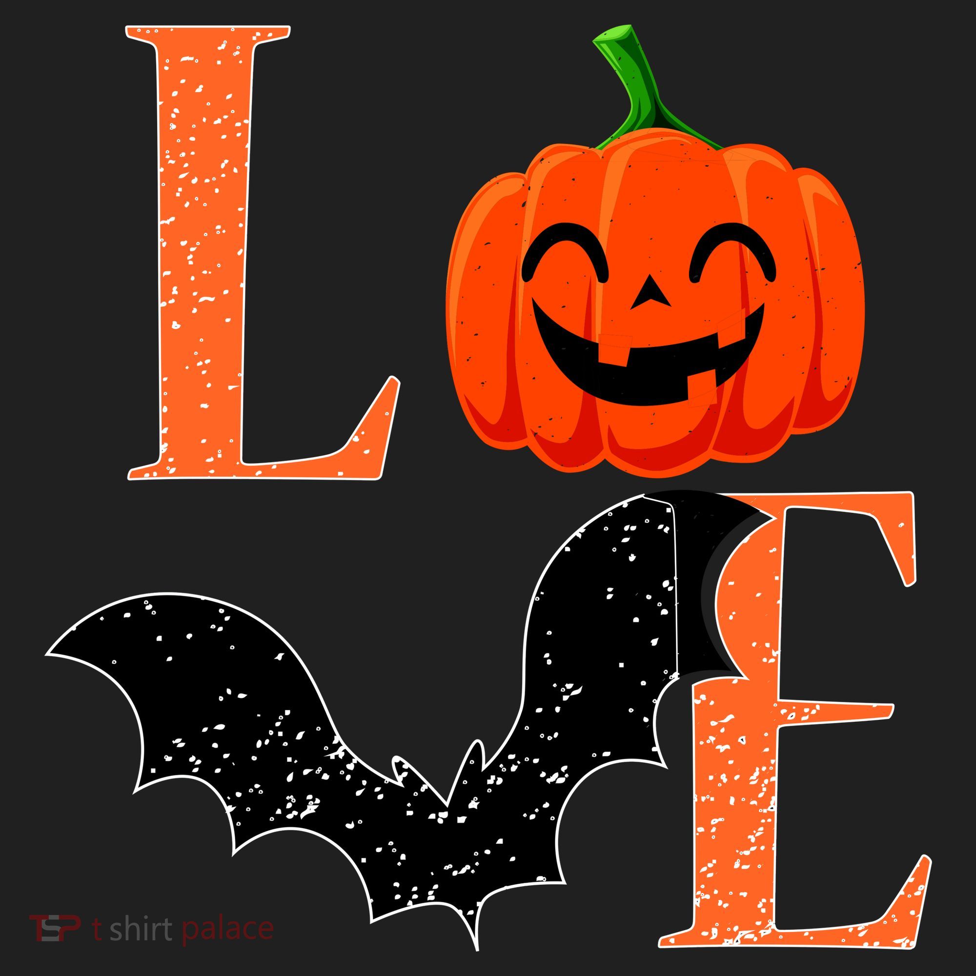 Love Halloween Pumpkin Bat Beanie