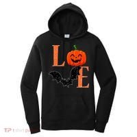 Love Halloween Pumpkin Bat Women's Hoodie thumb 0