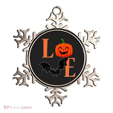 Love Halloween Pumpkin Bat Ornament