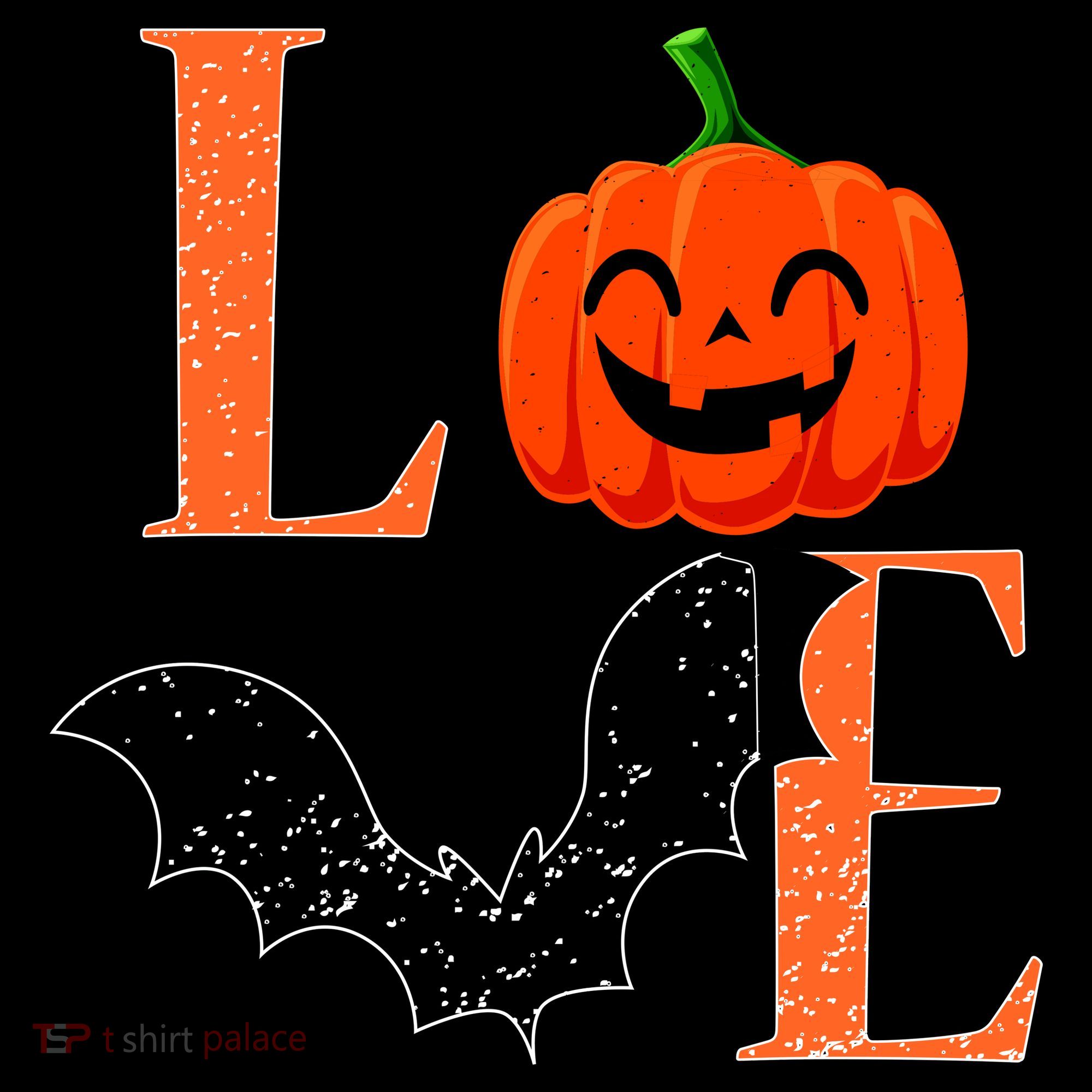 Love Halloween Pumpkin Bat Toddler Hoodie