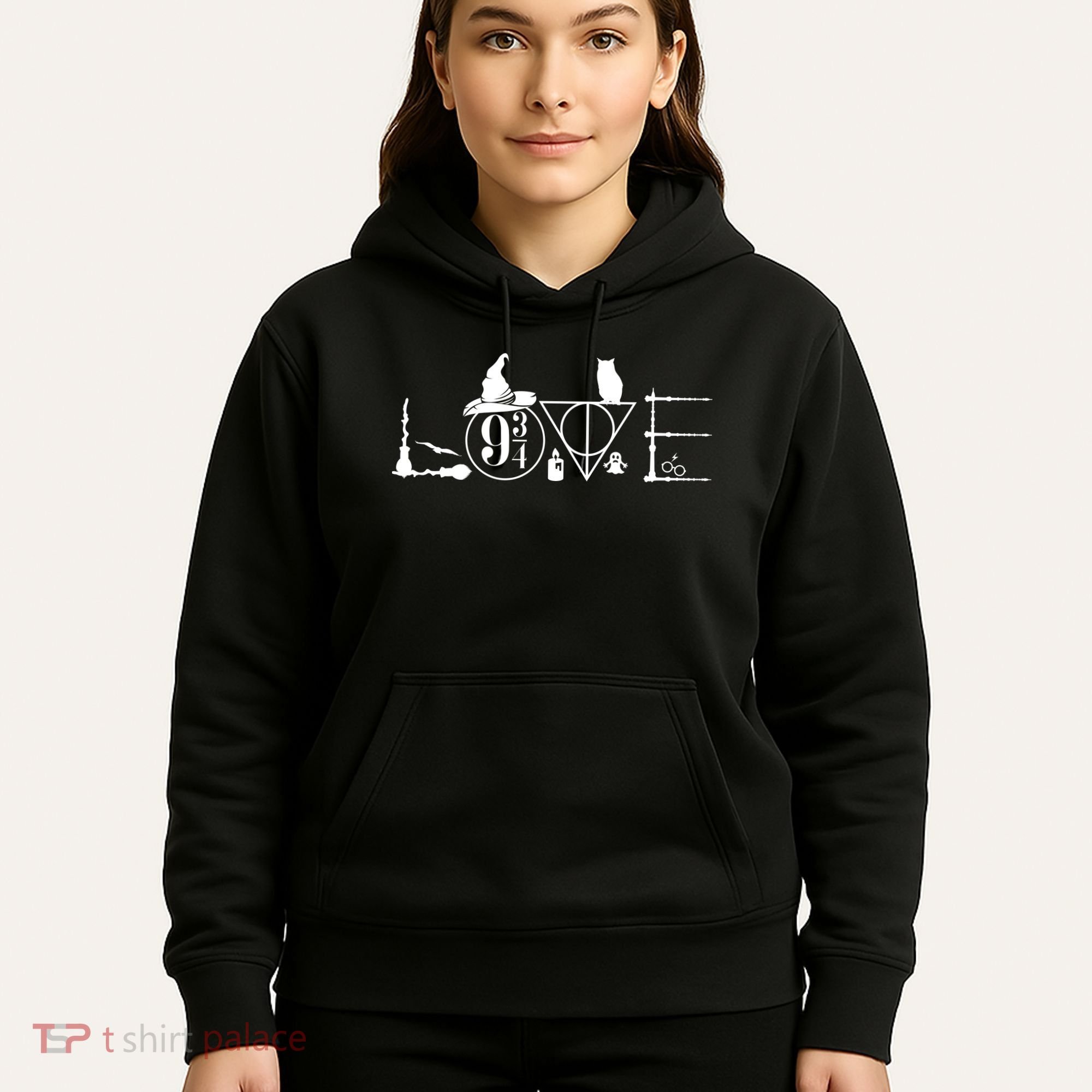 Love Halloween Witch Craft Wizard Logo Hoodie