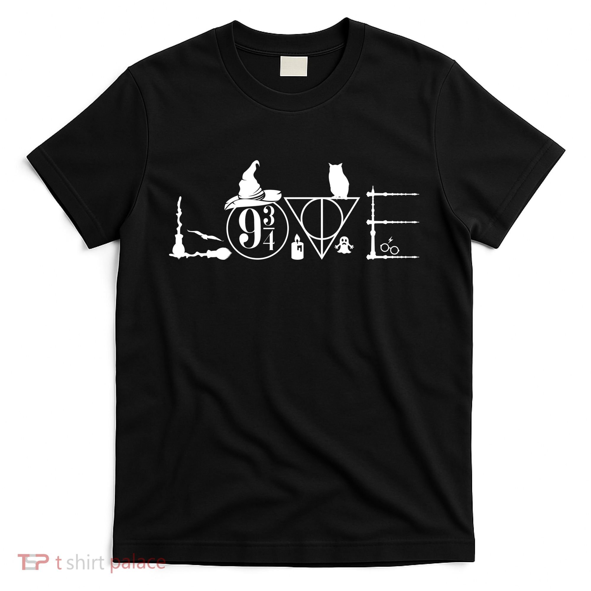 Love Halloween Witch Craft Wizard Logo T-Shirt