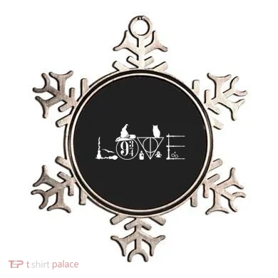 Love Halloween Witch Craft Wizard Logo Ornament