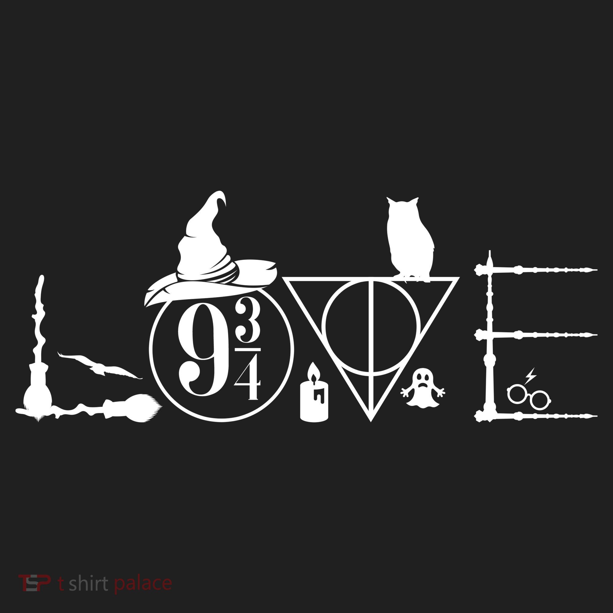Love Halloween Witch Craft Wizard Logo Golf Towel