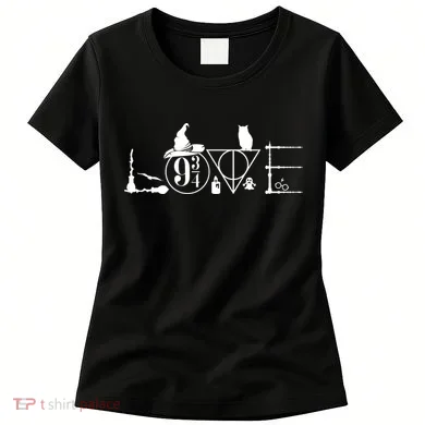 Love Halloween Witch Craft Wizard Logo Women's T-Shirt