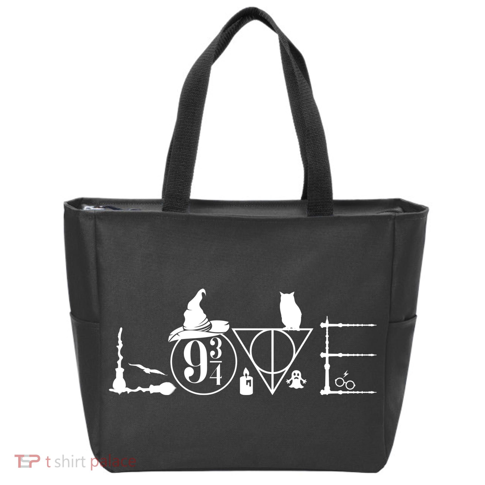 Love Halloween Witch Craft Wizard Logo Tote Bag