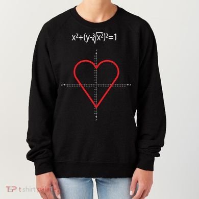 Love Heart Math Equation Women's Sweatshirt