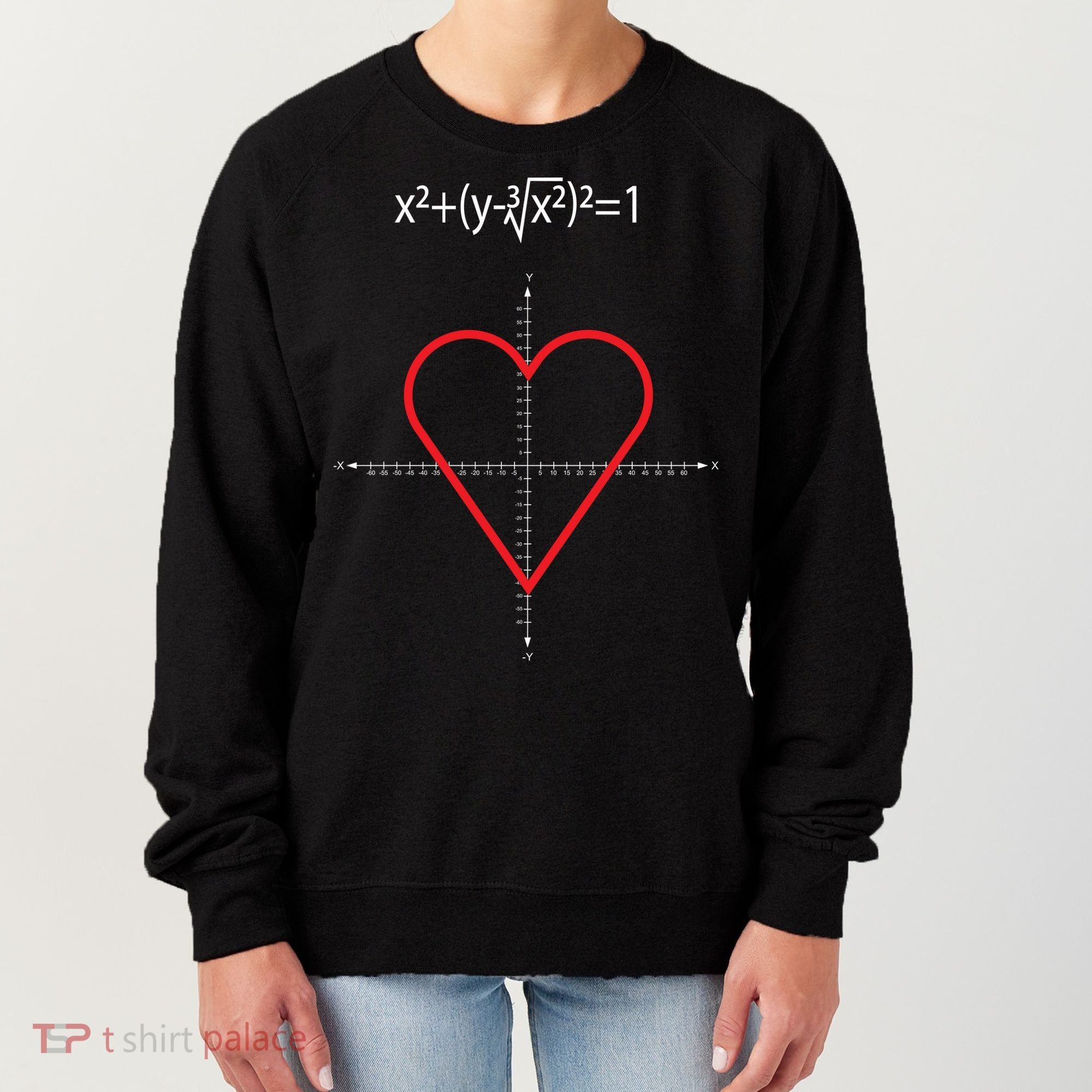 Love Heart Math Equation Women's Sweatshirt