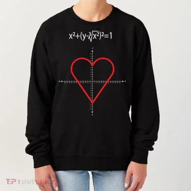 Love Heart Math Equation Women's Sweatshirt