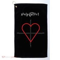Love Heart Math Equation Golf Towel thumb 0