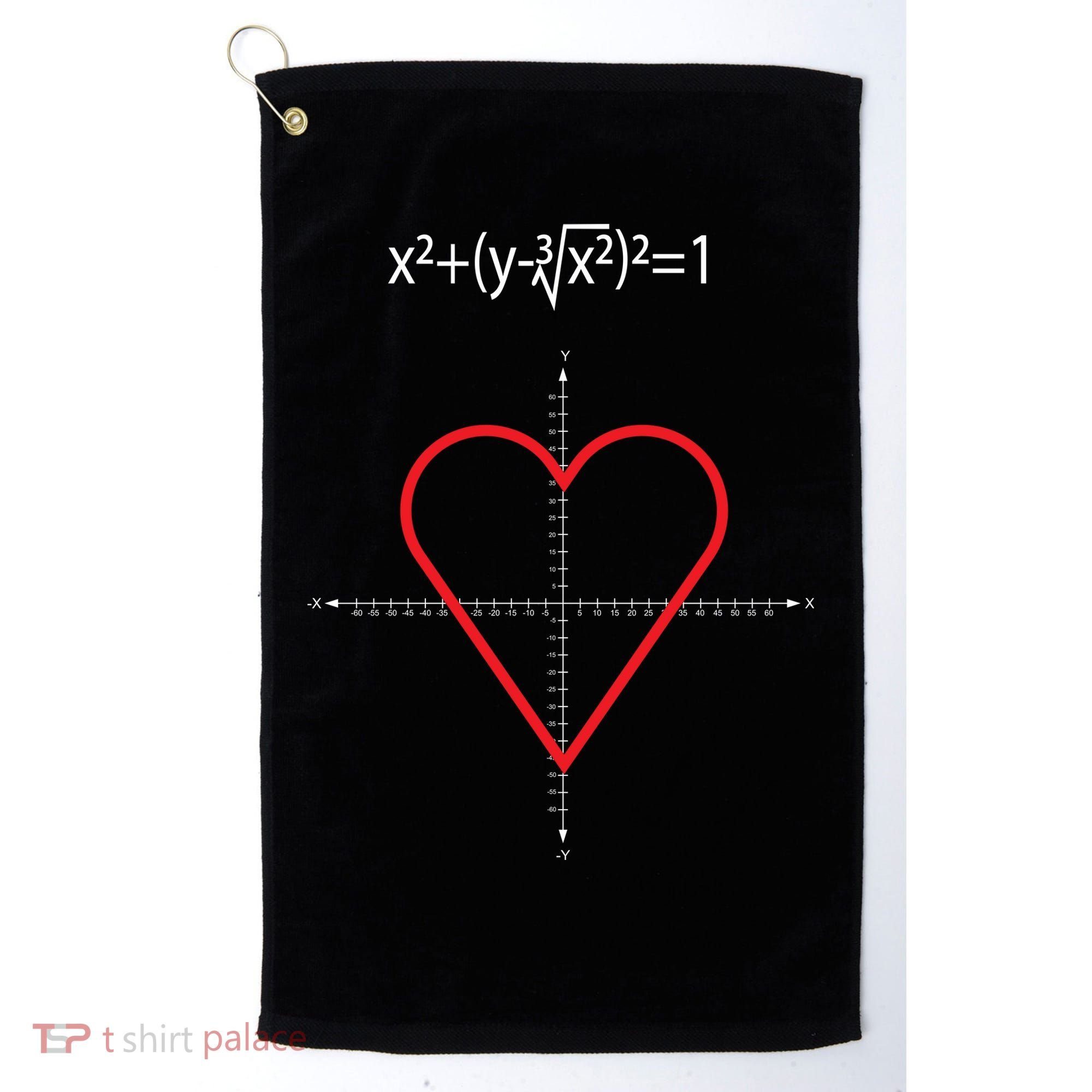 Love Heart Math Equation Golf Towel