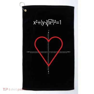 Love Heart Math Equation Golf Towel
